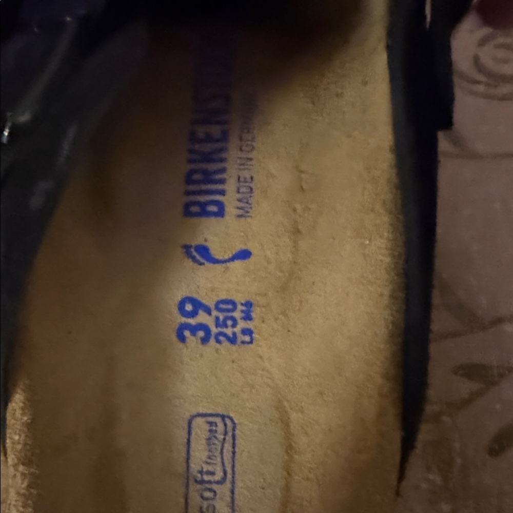 Women's Birkenstock Boston Black Suede Slip-On Clogs - Picture 4 of 4